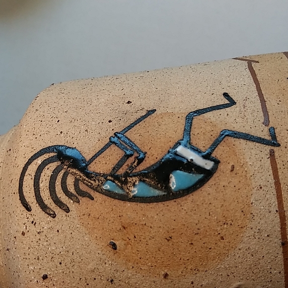 Art Decor Kokopelli Pottery Vase - Picture 9 of 13